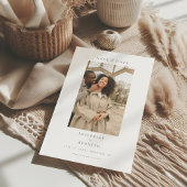 Elegant Script Minimaal Foto Bruiloft Save The Date