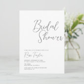 Elegant Script Minimal Vrijgezellenfeest Kaart (Staand voorkant)