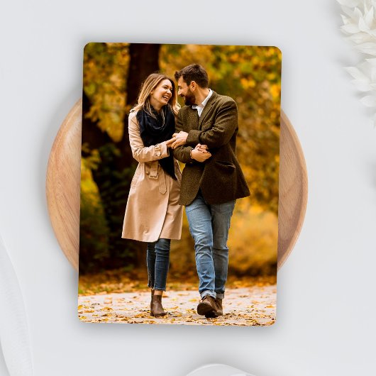 Elegant script Minimale trouwfoto Save The Date