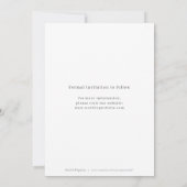 Elegant script minimalist bruiloft bewaart de datu save the date (Achterkant)