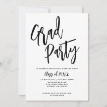 Elegant Script Minimalist Luxury Graduparty