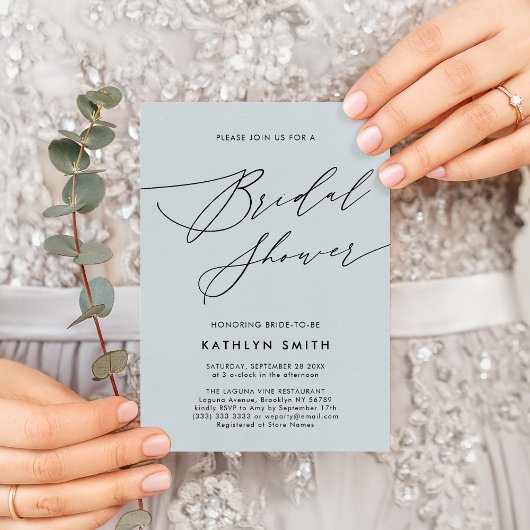 Elegant Script Minimalist Modern Vrijgezellenfeest Kaart