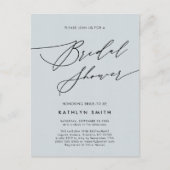 Elegant Script Minimalist Modern Vrijgezellenfeest Uitnodiging Briefkaart (Voorkant)