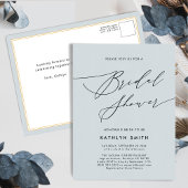 Elegant Script Minimalist Modern Vrijgezellenfeest Uitnodiging Briefkaart