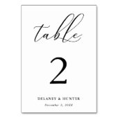 Elegant script minimalistisch bewerkbaar kaart (Achterkant)