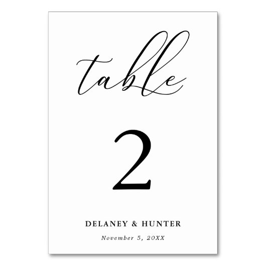 Elegant script minimalistisch bewerkbaar kaart (Achterkant)