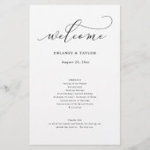 Elegant script minimalistisch bewerkbaar papierpro flyer (Voorkant)