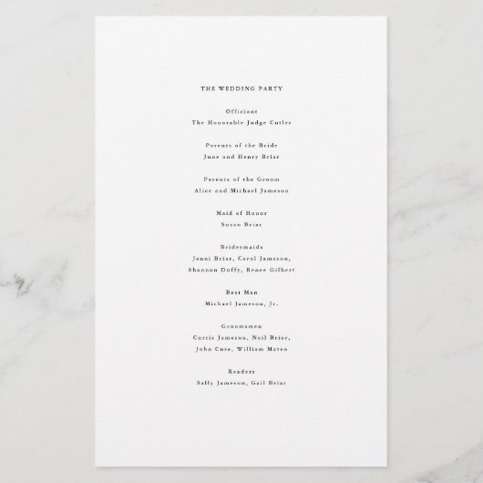 Elegant script minimalistisch bewerkbaar papierpro flyer (Achterkant)