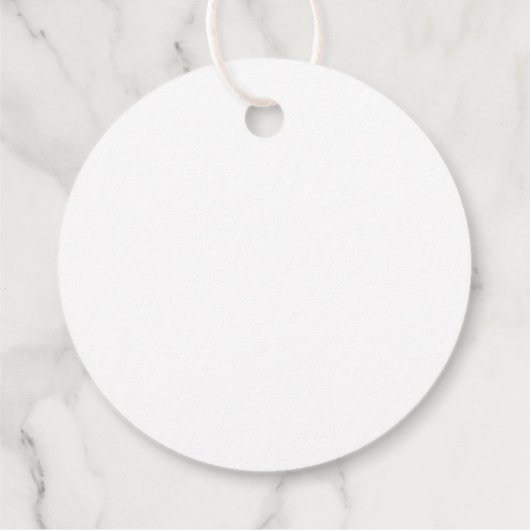 Elegant Script minimalistisch formeel wit bruiloft Bedankjes Labels (Achterkant)