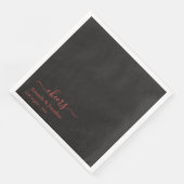 Elegant Script minimalistisch gejuich bruiloft Servet (Hoek)