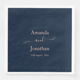 Elegant script | Minimalistische bruiloft Servet