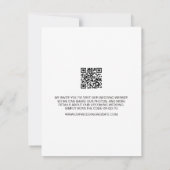 Elegant Script Minimalistische foto's Trouwwebsite Kaart (Achterkant)