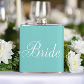 Elegant Script Mint Green Bride Heupfles