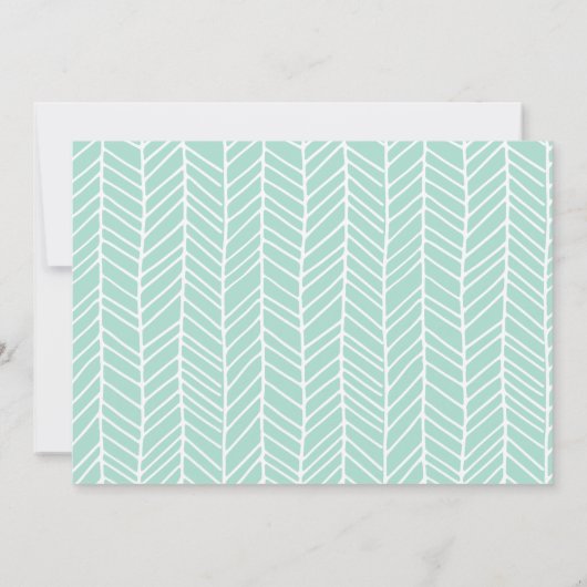 Elegant Script Mint Green Photo Afstuderen Aankondiging (Achterkant)