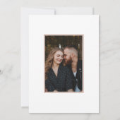 Elegant Script Modern Blush Pink Art Design Foto Save The Date (Achterkant)