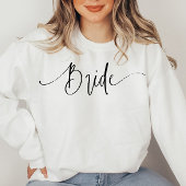 Elegant Script Modern bruid sweatshirt