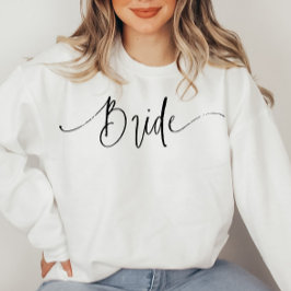 Elegant Script Modern bruid sweatshirt