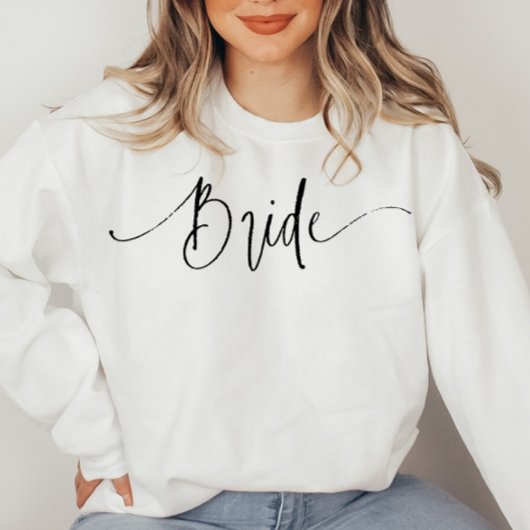 Elegant Script Modern bruid sweatshirt