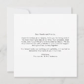 Elegant Script Modern Classic Newlywed Photo Bedankkaart (Achterkant)