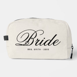 Elegant Script Modern Custom Bride Toilettasje