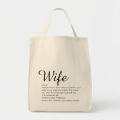 Elegant Script Modern Fun voor definitie van vrouw Tote Bag (Voorkant)