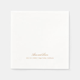 Elegant Script Modern Minimalist Weddenschap Servet