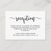 Elegant Script Modern Minimalistisch Huwelijksrece