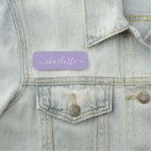 Elegant Script Modern Name Personalized Lavender Naamplaatje (In situ)