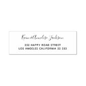 Elegant script modern retour adres chic  zelfinktende stempel (Design)