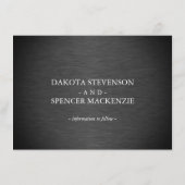 Elegant script | Modern Script Photo Verloving Aankondiging (Achterkant)