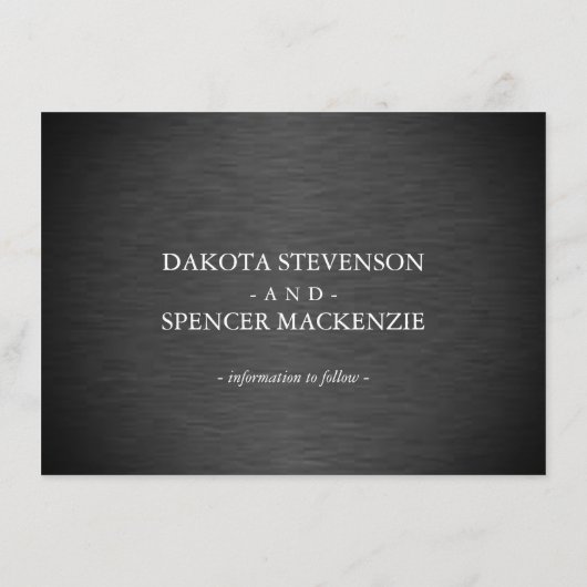 Elegant script | Modern Script Photo Verloving Aankondiging (Achterkant)