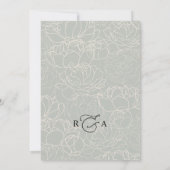 Elegant Script Modern Seating Chart Table Kaarten (Achterkant)