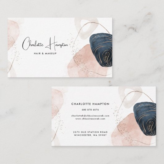 Elegant script modern visitekaartje (Voorkant / Achterkant)