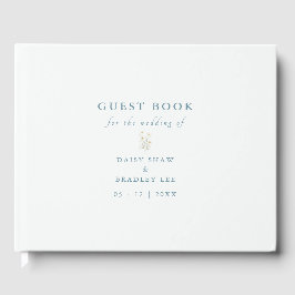 Elegant Script Modern Watercolor Madeliefje Gastenboek