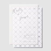 Elegant script Modern Wedding Save the Date Vellum Uitnodigingen (Offset (Uitnodiging))
