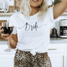 Elegant Script Modern zwart-wit bruid