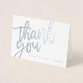 Elegant script moderne foto geboorte aankondiging (Voorkant)