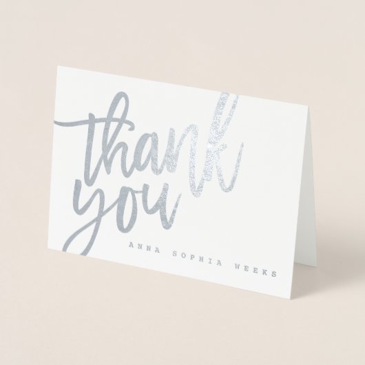 Elegant script moderne foto geboorte aankondiging (Voorkant)