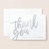 Elegant script moderne foto geboorte aankondiging (Voorkant met envelop)