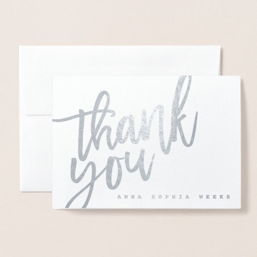 Elegant script moderne foto geboorte aankondiging (Voorkant met envelop)