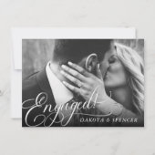 Elegant script | Moderne fotowedstrijd Kaart (Voorkant)