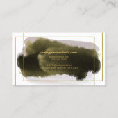 Elegant Script Moderne Gold Geometric Professional Visitekaartje (Achterkant)