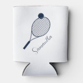 Elegant Script Moderne tennisspelers gepersonalise Blikjeskoeler (Voorkant)