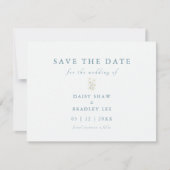 Elegant script Moderne Waterverf Daisy Save The Date (Voorkant)