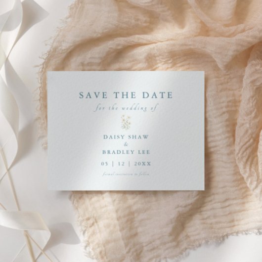Elegant script Moderne Waterverf Daisy Save The Date