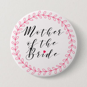 Elegant script - Moeder van de Bride Button