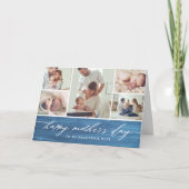 Elegant Script Moederdag Fotocollage Kaart (Voorkant)