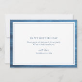 Elegant Script Moederdag Fotocollage Kaart (Achterkant)