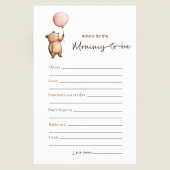 Elegant Script Mommy To Be Trivia Brown Minimalist Flyer