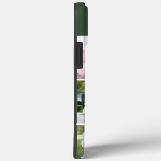 Elegant Script Monogram 6 Foto groen Case-Mate iPhone Case (Achterkant / Rechts)